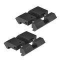 UTG - Adapter Dovetail/Picatinny - 11 mm/22 mm - 2 pcs - Black - MNT-DT2PW01