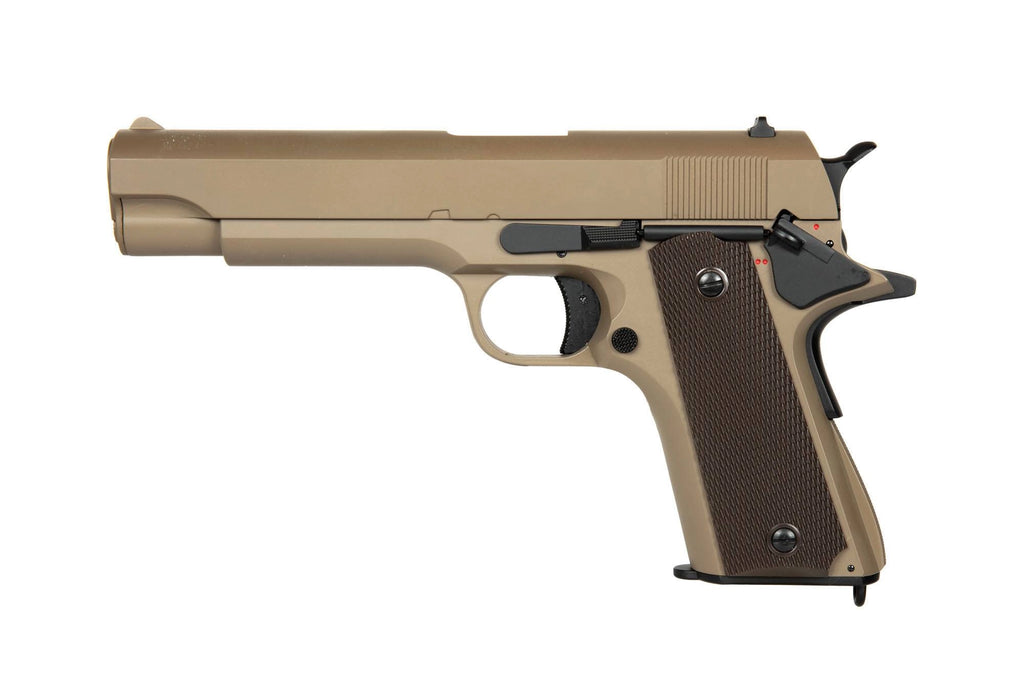 Electric pistol replica CM123 - Tan (with battery)