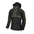 Helikon - Softshell Jacket Anorak Woodsman - DuraCanvas - Black/Taiga Green - KU-WDN-DC-0109A