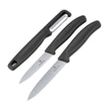 Victorinox - Kitchen Knife Set with Peeler Swiss Classic - 3 pieces - Black - 6.7113.33