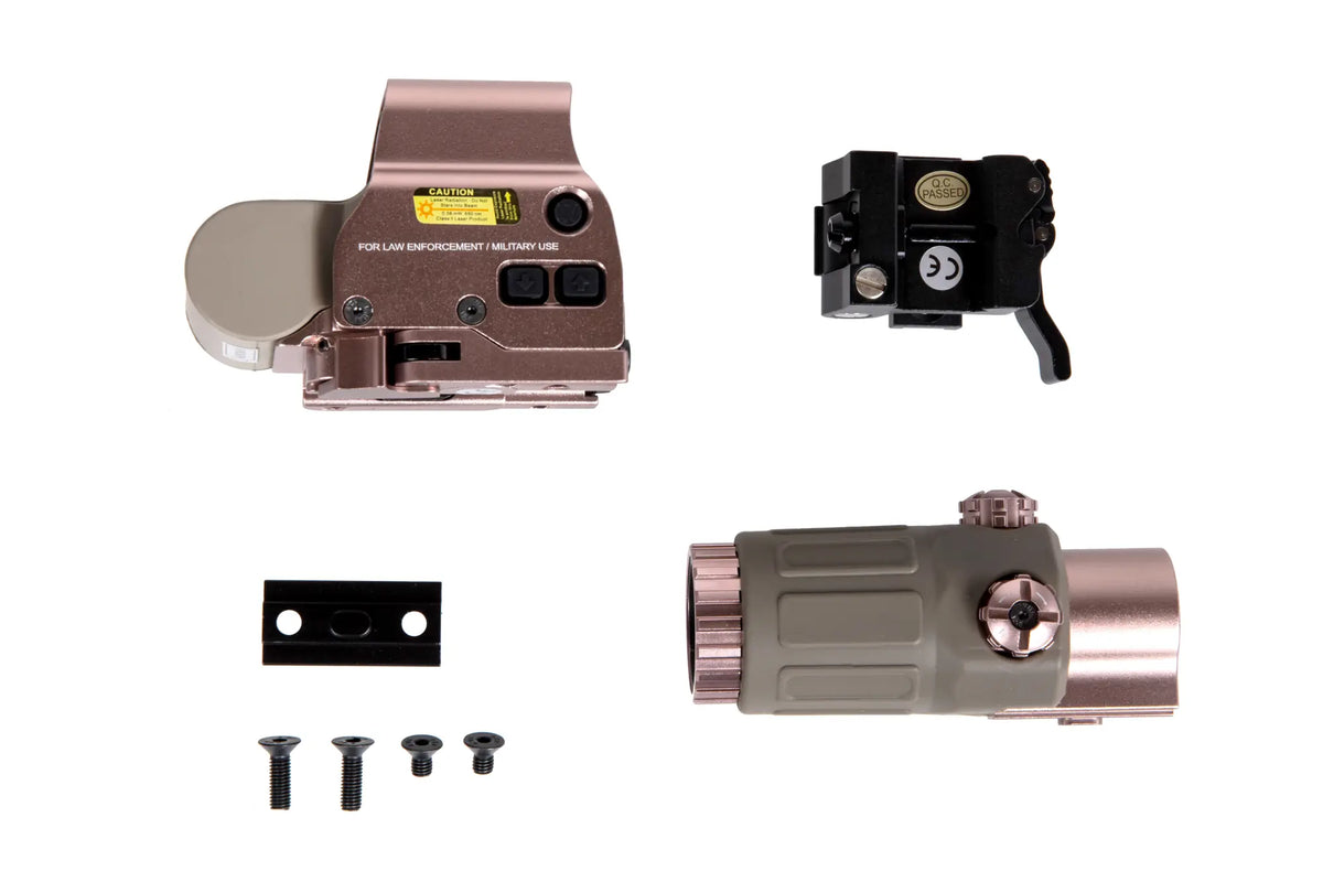 WADSN collimator set type XTO with magnifier type T33 Dark Earth
