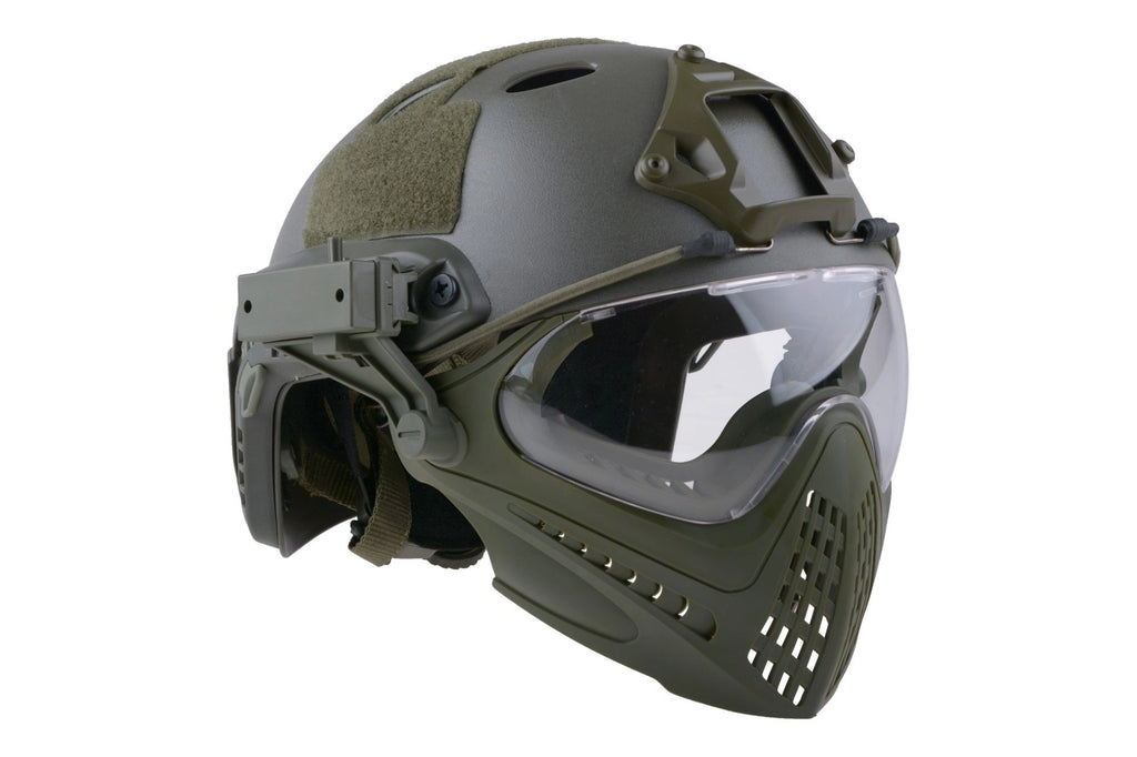 FAST PJ Piloteer helmet replica - olive green (OUTLET)