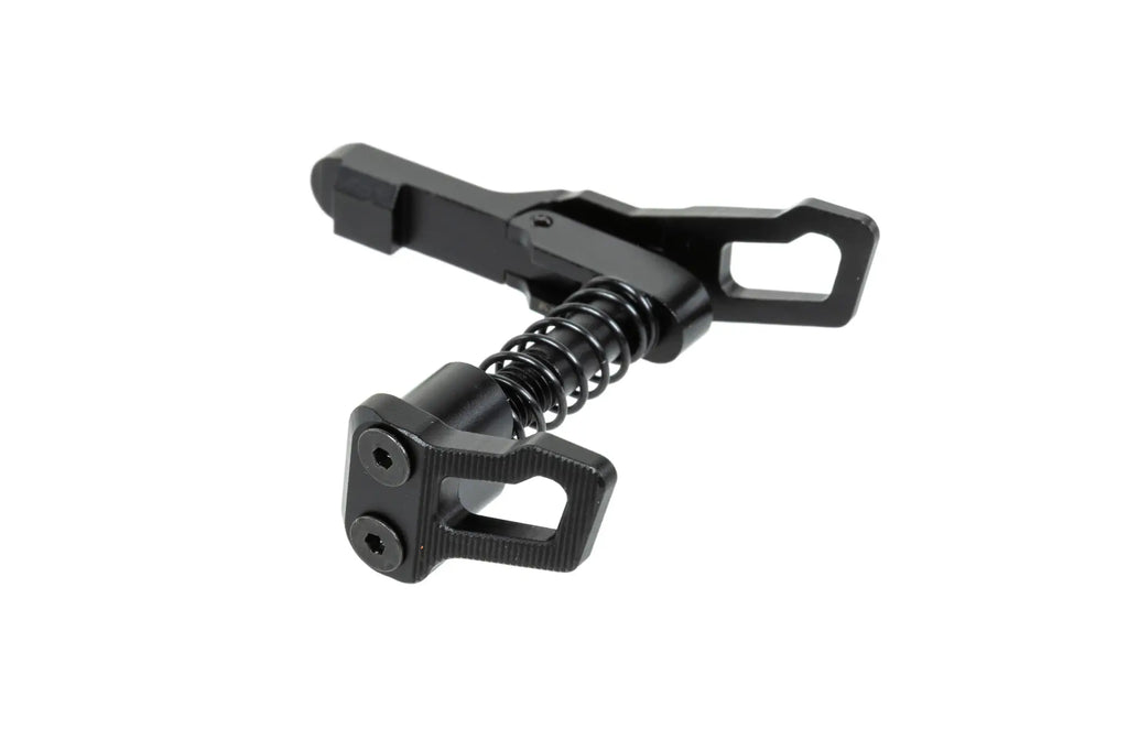 Aluminium Maxx Model Advanced type B magazine release for MTW M4 replicas Black