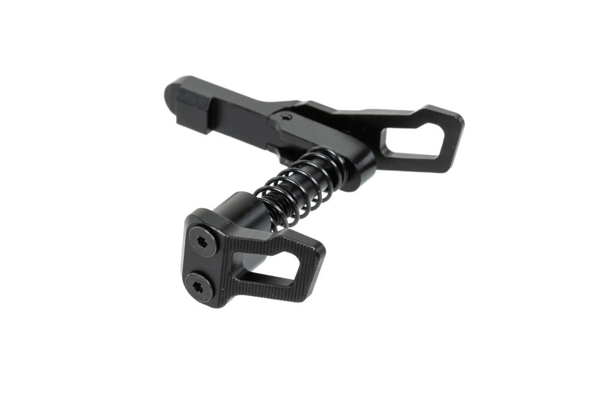 Aluminium Maxx Model Advanced type B magazine release for MTW M4 replicas Black
