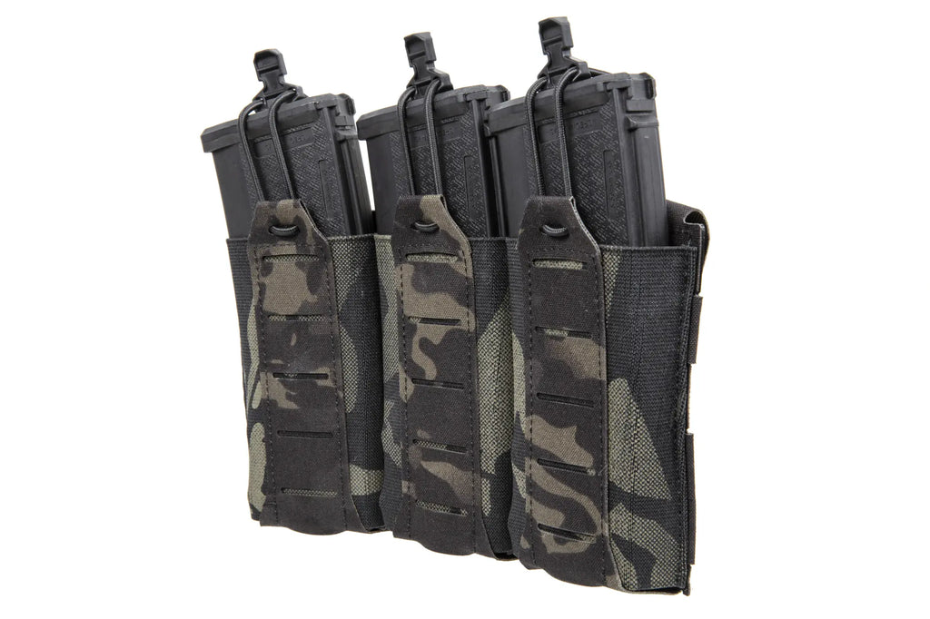 Front panel for three 5.56 MG-87R-BCP magazines