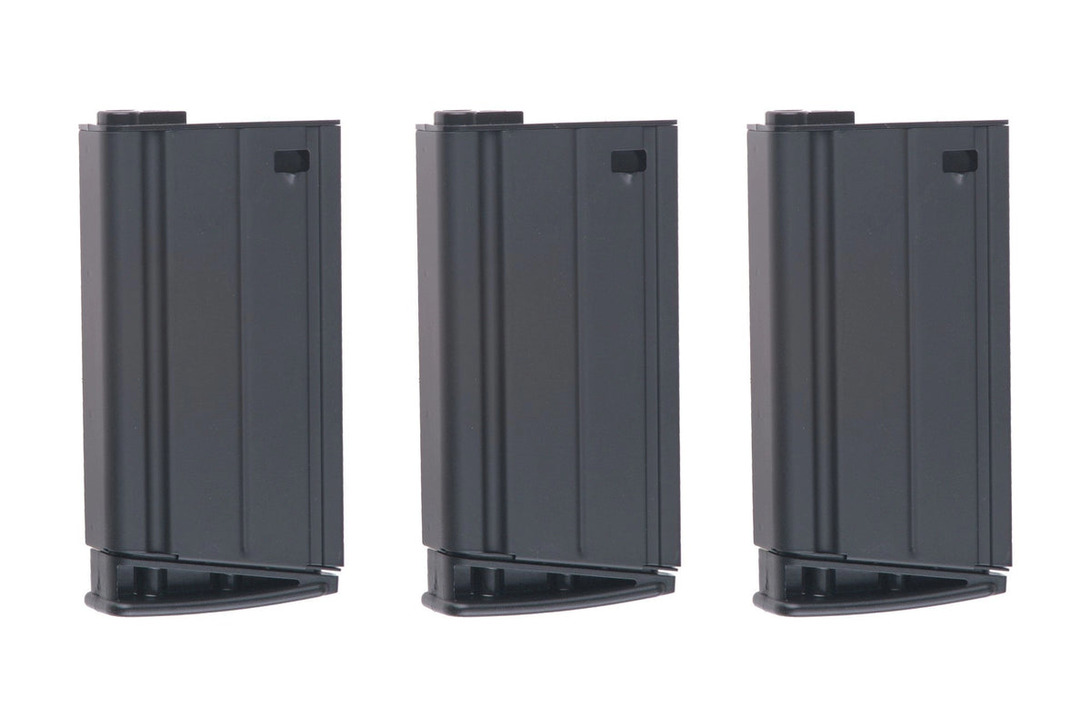Set of 3 Mid-Cap 160 BB SCAR-H Magazines - Black