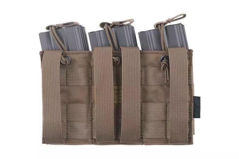 Triple Open Top Pouch for M4/M16 Magazine - coyote brown