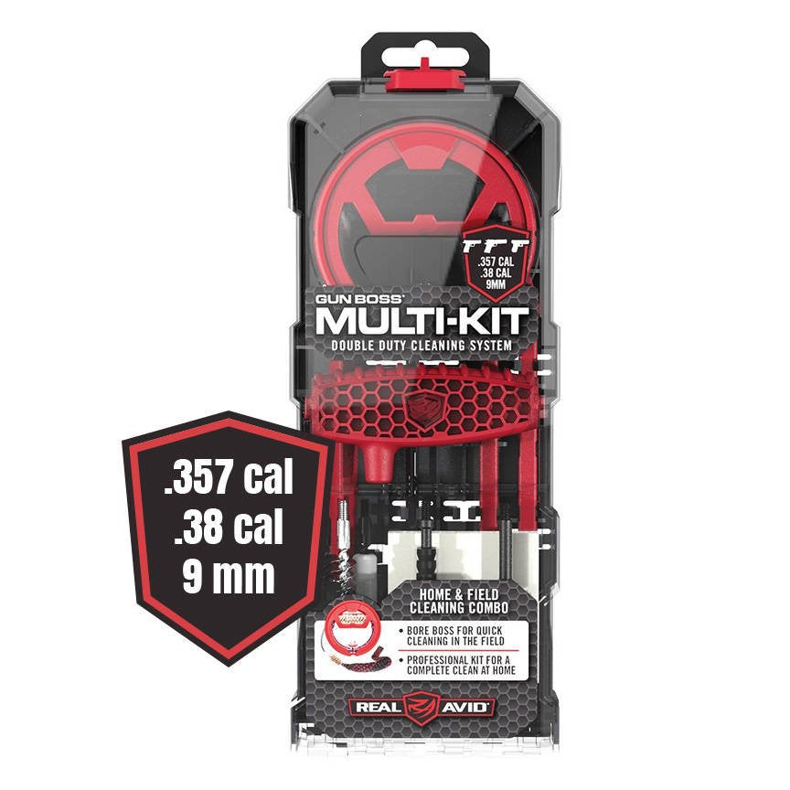 Real Avid - Gun Cleaning Tool Kit Gun Boss Multi-Kit - .357/.38/9 mm - AVGBMK9MM