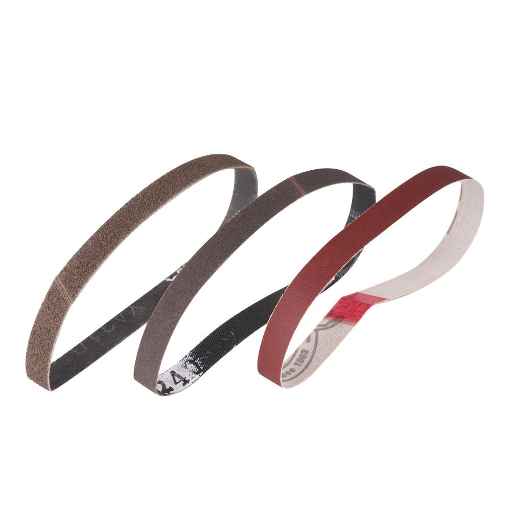 Smith's -Abrasive Belt Set For Electric Sharpener - Grit 80/240/600 - 3 pcs. - 51053