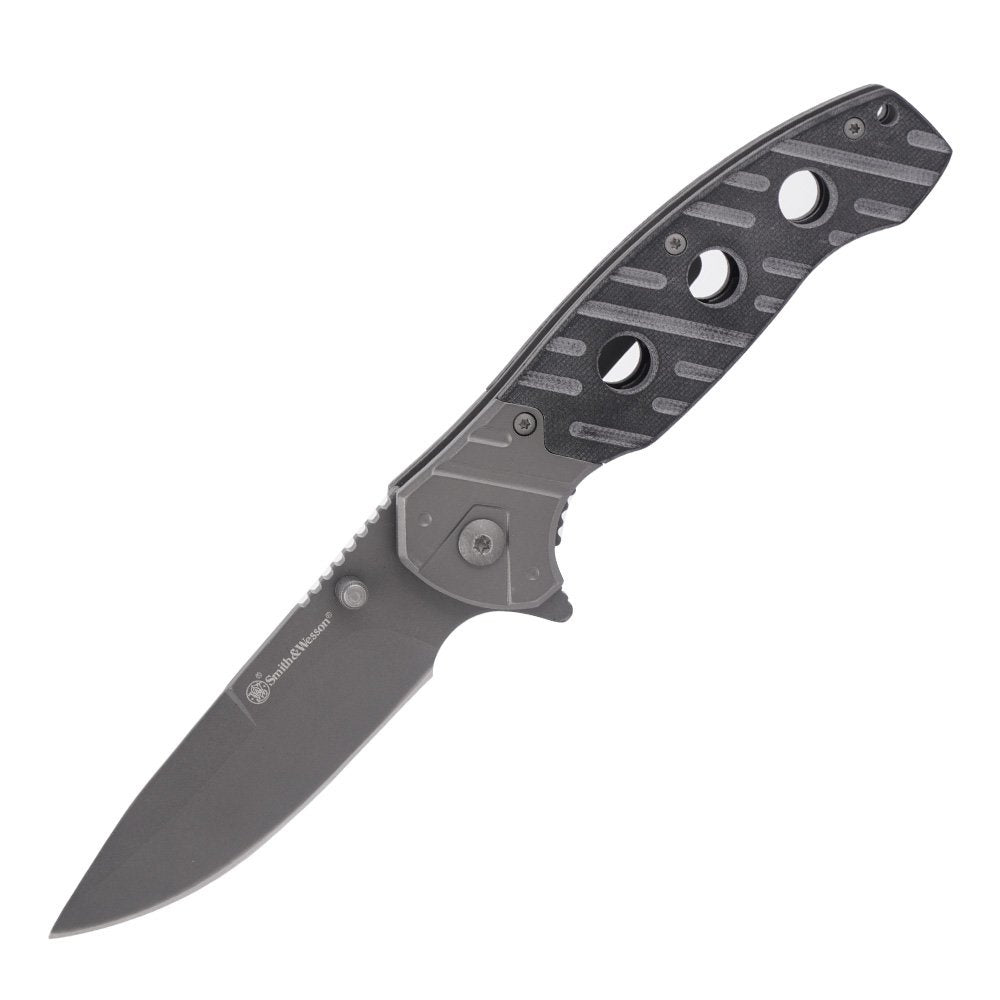 Smith & Wesson - Clip Fold Folding Knife - Gray - 1100062
