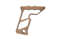 CNC angle grip on Keymod Tan