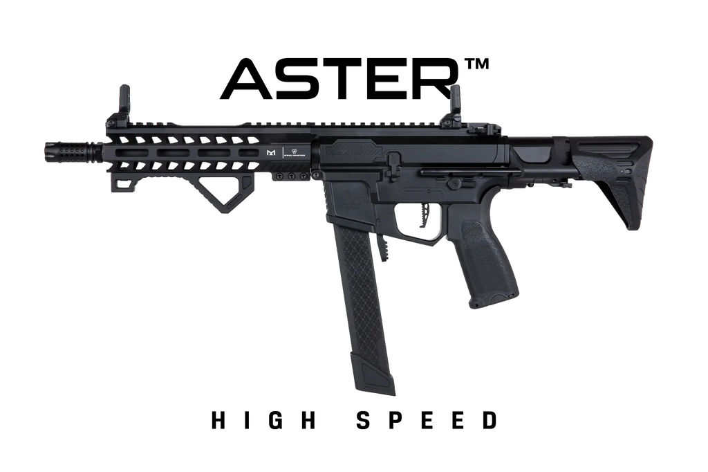 Specna Arms SA-X02 EDGE 2.0™GATE ASTER HIGH SPEED submachine gun replica Black