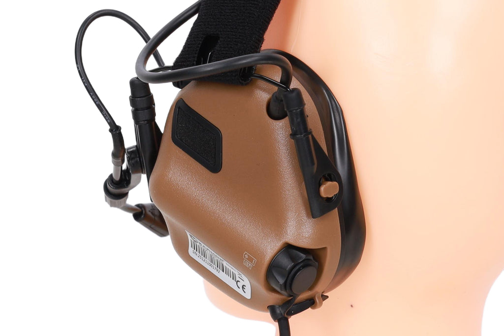 Earmor M32X Plus active hearing protectors – Coyote Brown