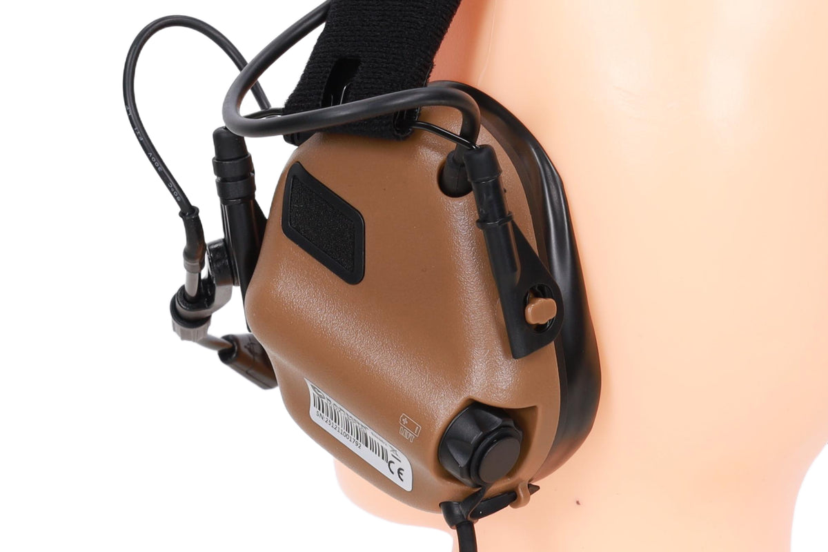 Earmor M32X Plus active hearing protectors – Coyote Brown