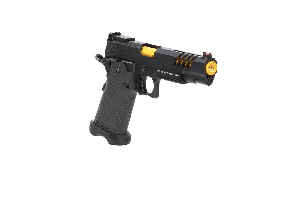 Specna Arms Hi-Capa SA-VGP10 VAPOR GBB Pistol - Black and Gold
