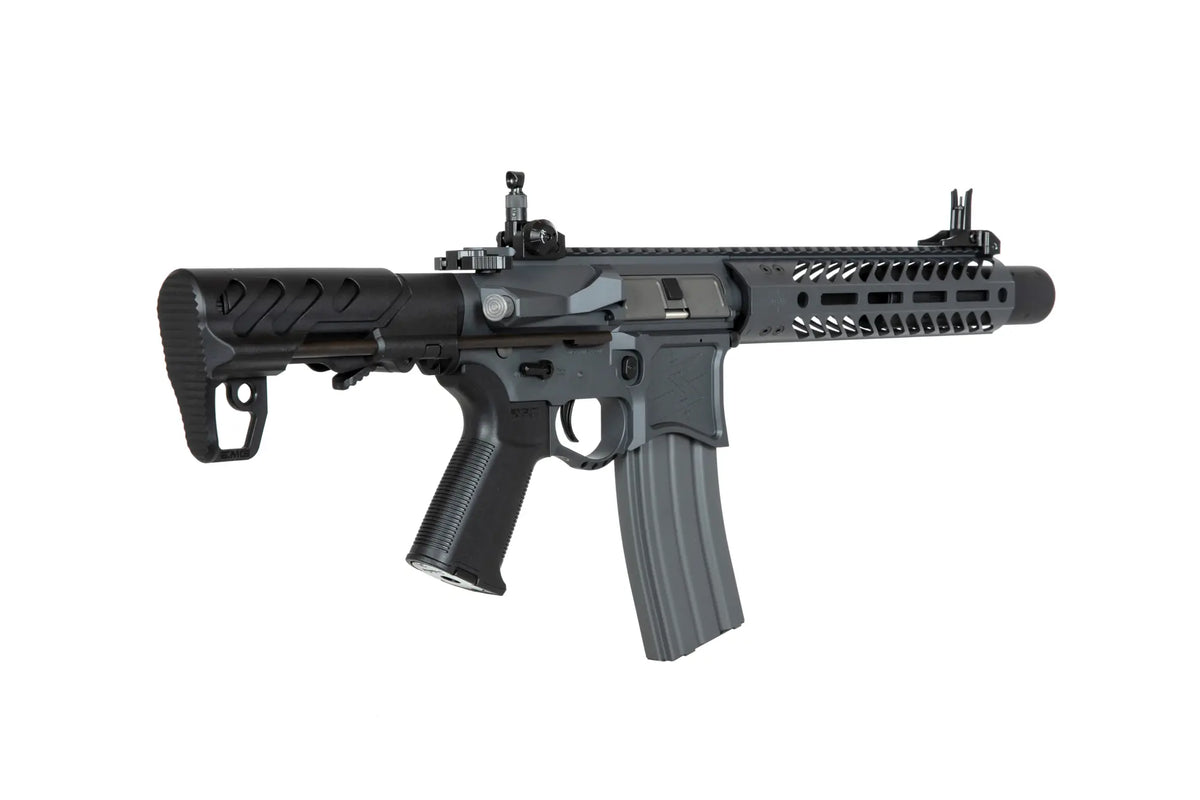 Seekins Precision 9" SBR8 carbine replica with suppressor - grey