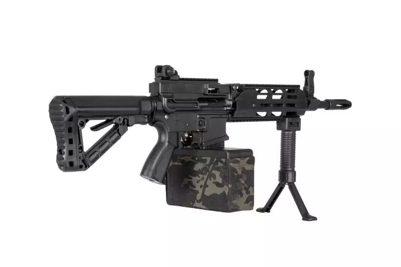 G&amp;G airsoft CM16 LMG Stealth machine gun Black (OUTLET)