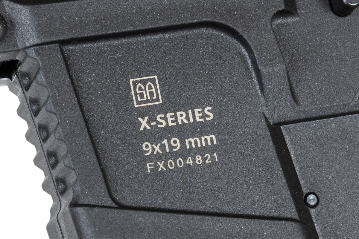 airsoft Specna Arms SA-FX02 FLEX™ HAL ETU Half-Tan submachine gun with orange discharge device