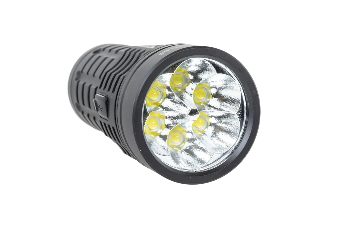 Sofirn Q8 Plus torch with rechargeable battery Black