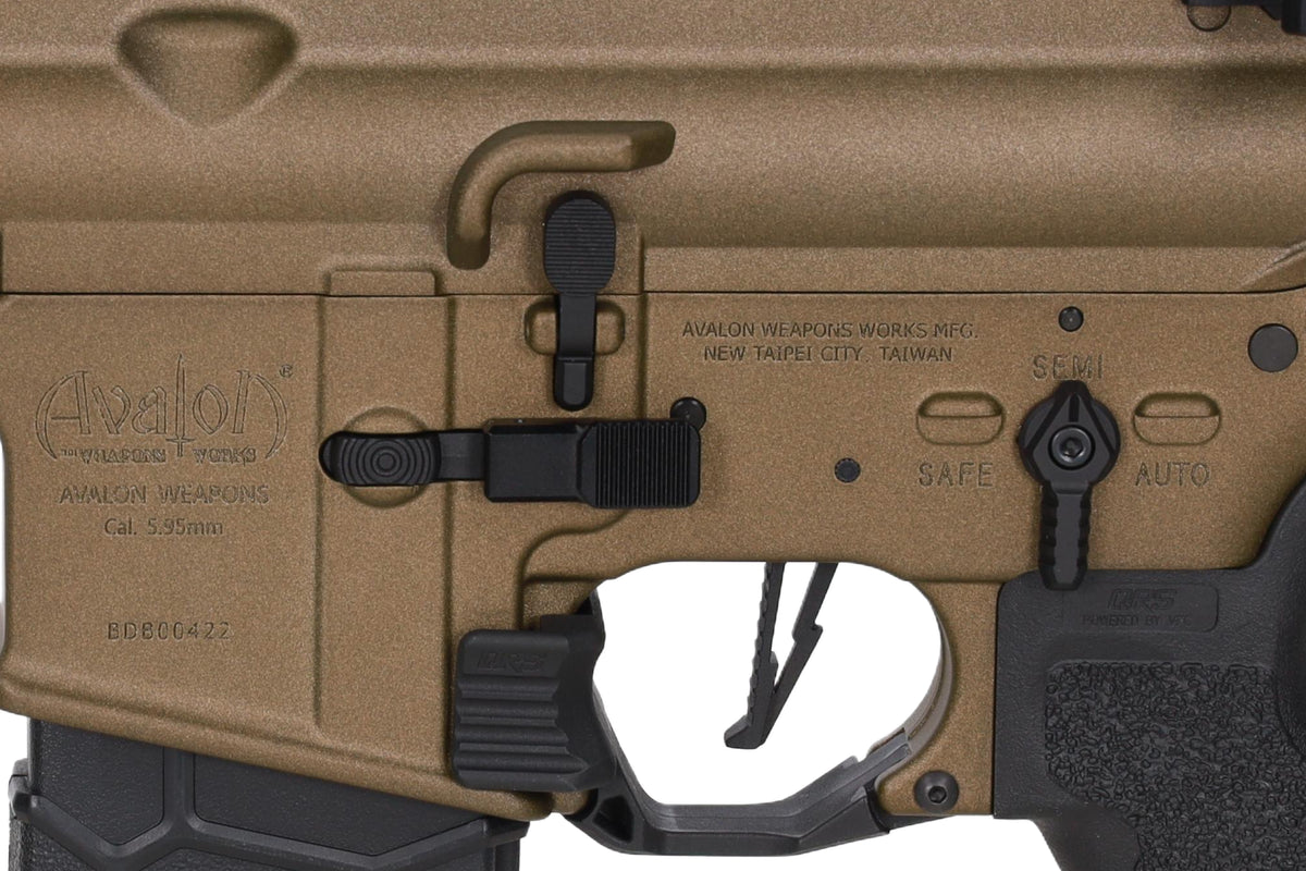 Vega Force Company M4/AR15 Avalon Calibur II CQC Assault Rifle AEG 9" Half-Tan - OUTLET
