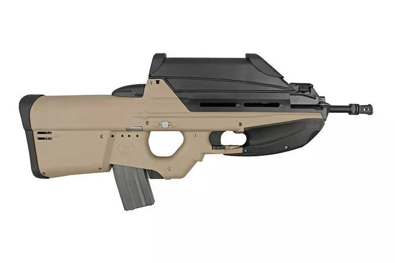 FN F2000 assault rifle replica with scope - tan