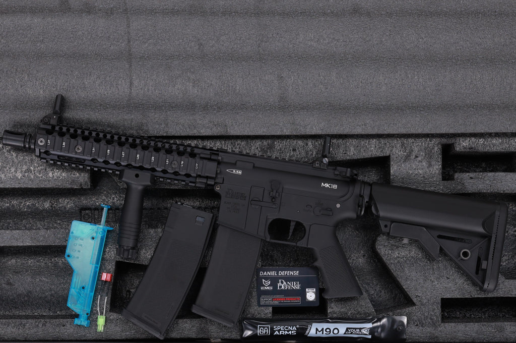 Daniel Defense x EMG MK18 SA-E19 EDGE Gen.2 10.5" AEG Assault Rifle – Black