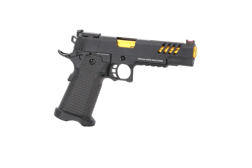 Specna Arms Hi-Capa SA-VGP10 VAPOR GBB Pistol - Black and Gold