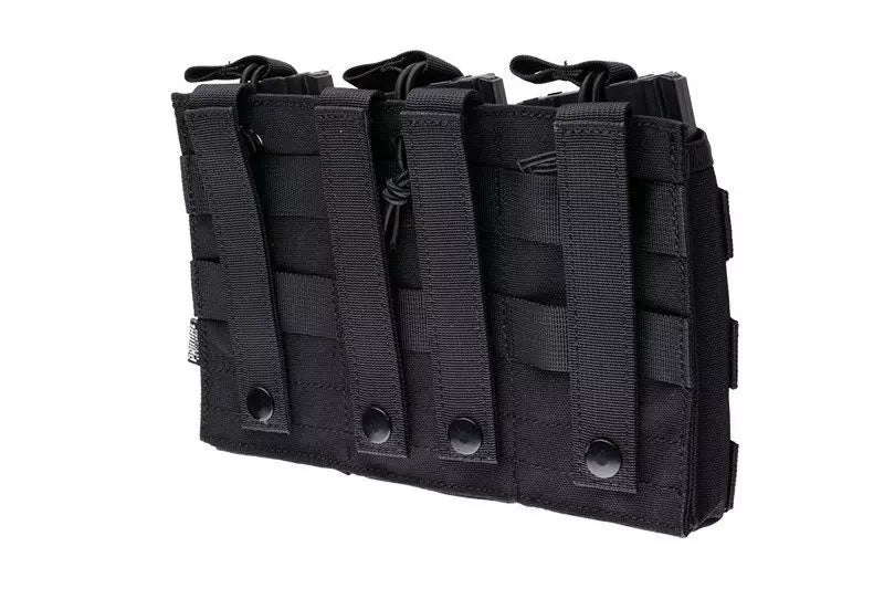 Triple Open I Pouch for AK/M4/G36 Magazines - Black