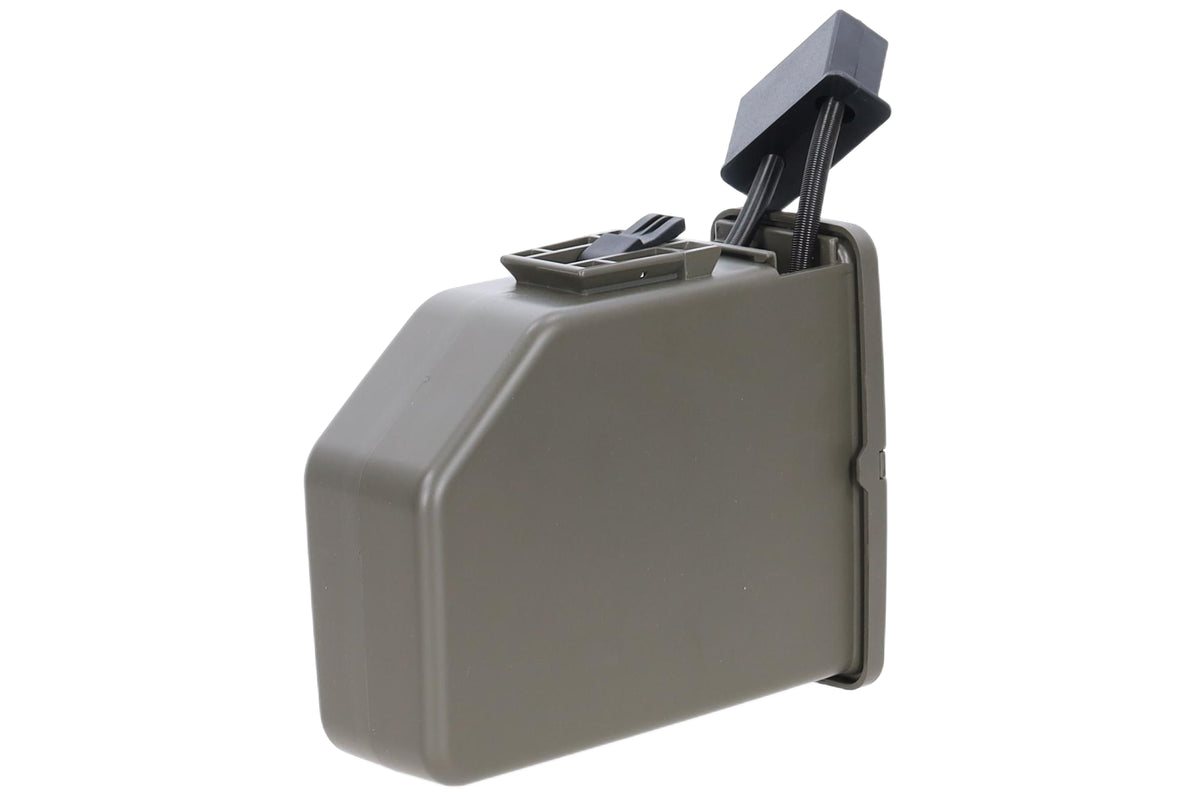 Box type magazine 2500 BBs Specna Arms x A&K for M249 Ranger Green