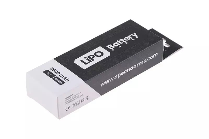 LiPo 11,1V 2000mAh 15/30C Battery - Butterfly Configuration