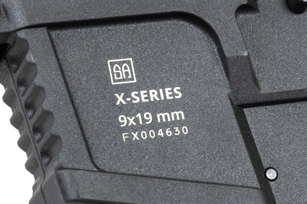 airsoft Specna Arms SA-FX02 FLEX™ HAL ETU machine gun Black with orange discharge device