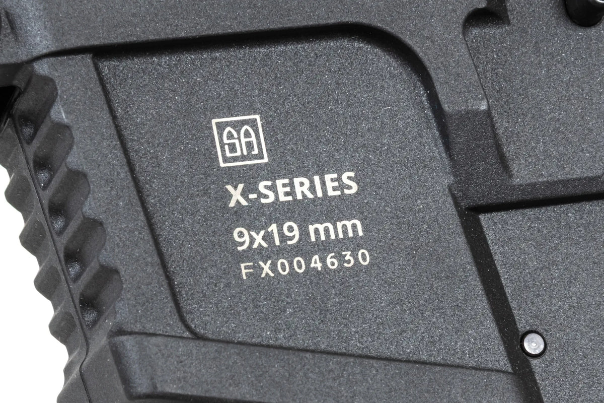 airsoft Specna Arms SA-FX02 FLEX™ HAL ETU machine gun Black with orange discharge device