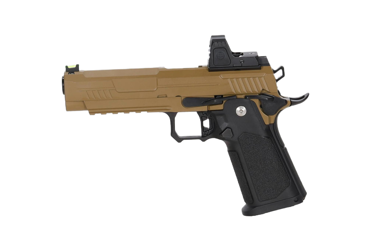 Arcturus Hi-Capa Vanguard 5" GBB Pistol (Optics Ready/Kolimator ARS-1) - Half-Tan