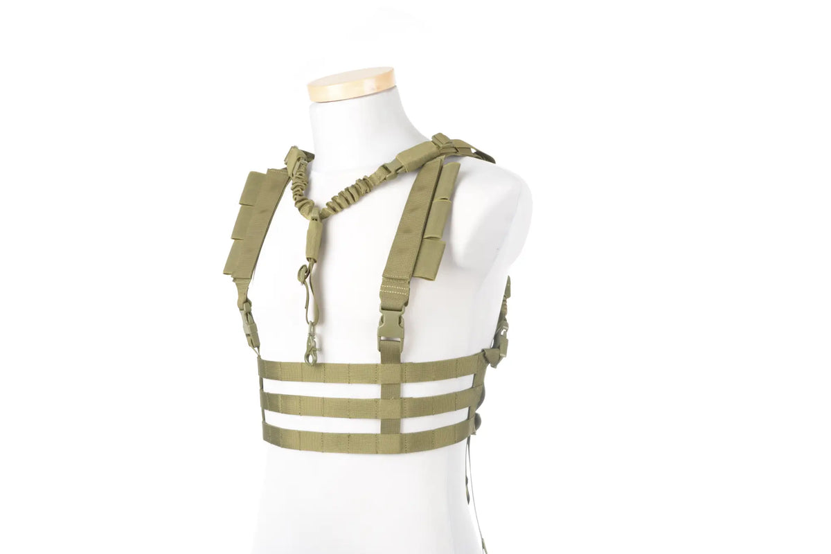 Low Profile Chest Rig Tactical Vest - Olive Drab