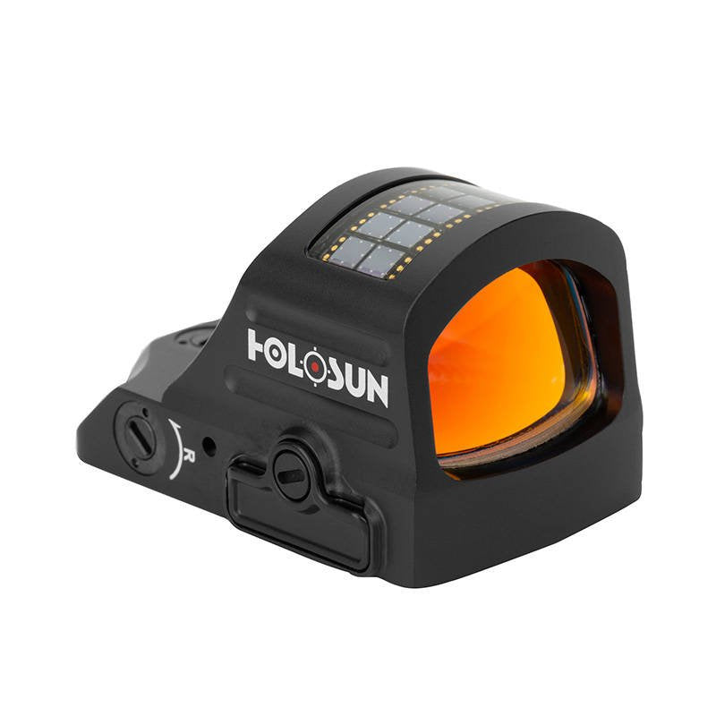 Holosun - Open-Sight Collimator HS407C X2 - Solar Panel - Red Reticle - 2 MOA - Black - HS407C X2