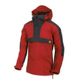 Helikon - Softshell Jacket Anorak Woodsman - DuraCanvas - Crimson Sky/Ash Grey - KU-WDN-DC-8385A