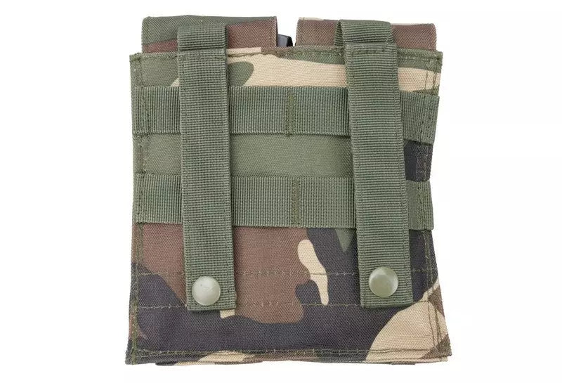 Double M4/M16 magazine pouch - woodland