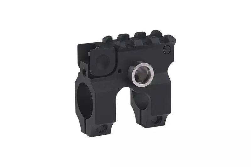 M4/M16 Gas Block with Foldable Front Sight - Black