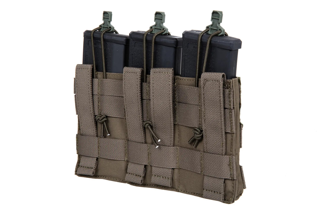 Primal Gear Ranger Green triple universal magazine pouch