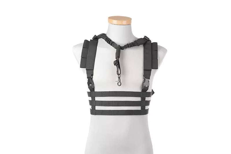 Low Profile Chest Rig Tactical Vest - Black