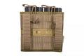 Open Top double magazine carrier for M4/M16 + pistol magazines - khaki