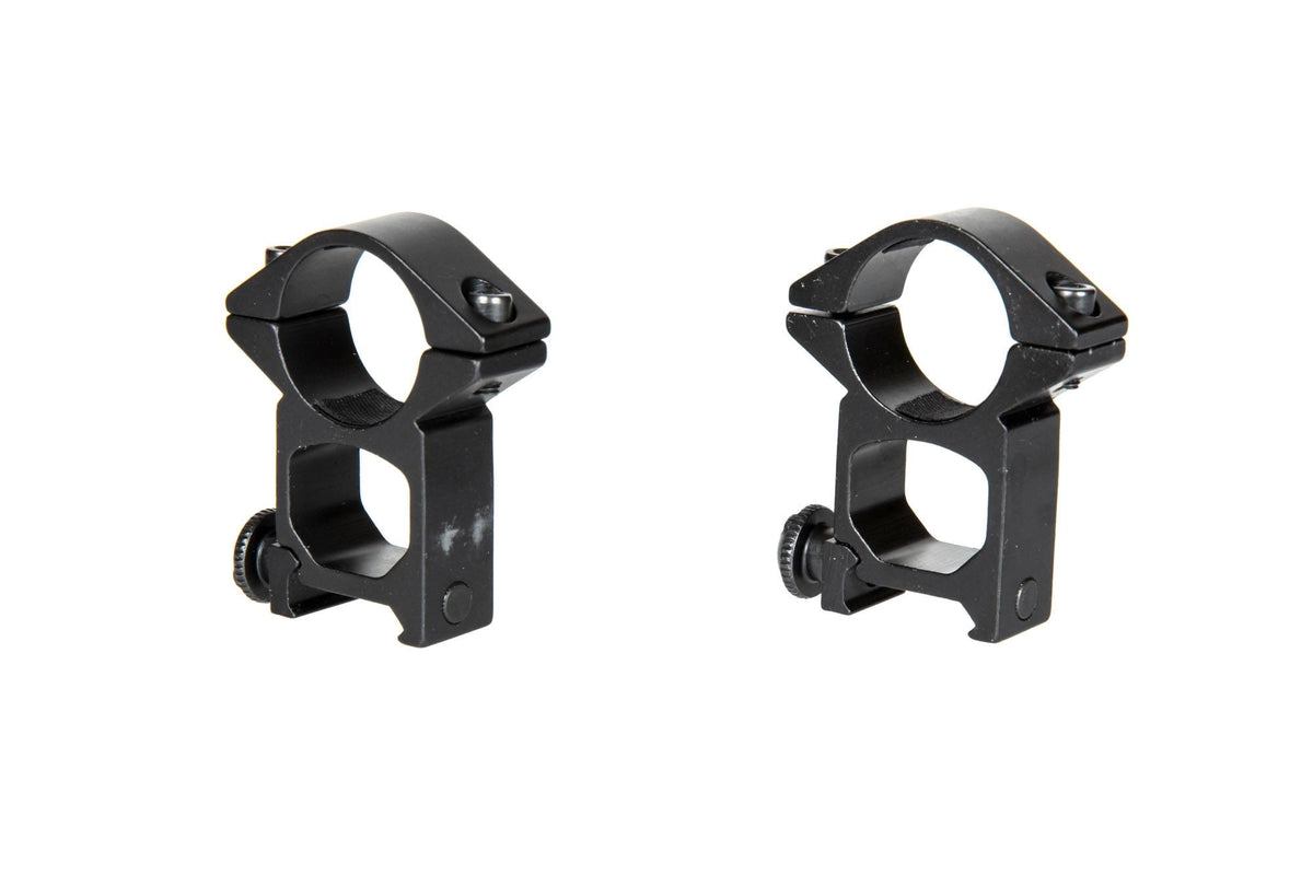 Two-part optics mount for RIS rail (high)