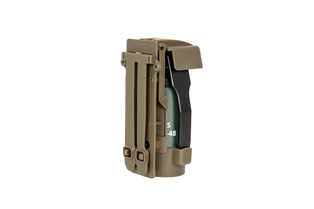 Dummy Smoke Grenade with pouch - tan