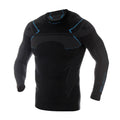 Brubeck - Thermal Sweatshirt - Nilit® Heat - Black-Blue - LS1304M