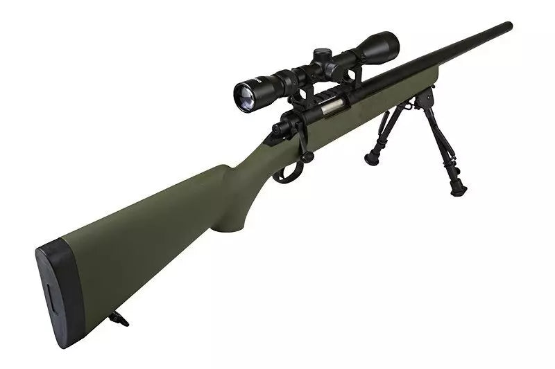 SW-10 Sniper Rifle Replica with scope and bipod (Upgraded) - olive