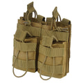 Condor - Double Stacker M4 Mag Pouch - MOLLE - Coyote Brown - MA43-498