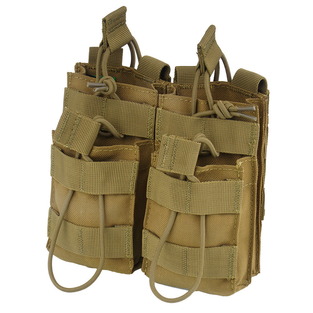 Condor - Double Stacker M4 Mag Pouch - MOLLE - Coyote Brown - MA43-498