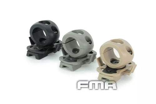 0.83' / 21 mm Flashlight helmet mount – foliage green