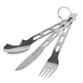 Mil-Tec - Travel Cutlery Three-Piece Set - Stainless Steel - Silver - 14623000