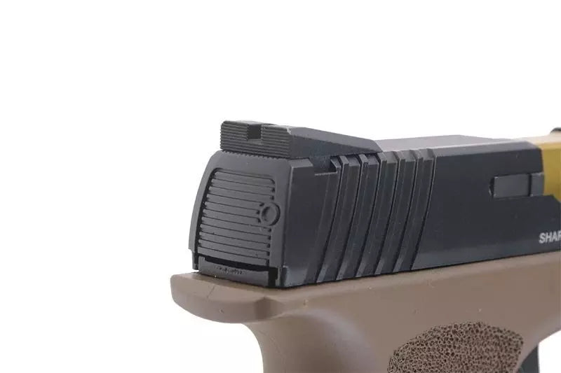 Shark Full Auto CO2 Pistol Replica - Black/Tan
